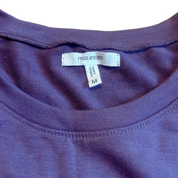 Maurice's Medium Soft Rich Purple Fitted Sweater Dress - Picture 5 of 5